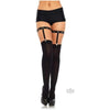 Studded Elastic Thigh High Garter Suspender O/s Black