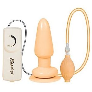 Butt Balloon inflatable Vibrating Anal Satisfier Beige