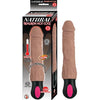 Natural Realskin Hot Cock #3 Fully Bendable 12 Function Usb Cord Included Waterproof Brown