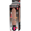 Natural Realskin Hot Cock #3 Fully Bendable 12 Function Usb Cord Included Waterproof Brown