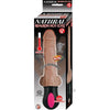 Natural Realskin Hot Cock #2 Fully Bendable 12 Function Usb Cord Included Waterproof Brown