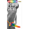 Rainbow Power Drive 7 Inch Strap On Dildo With Harness Silicone