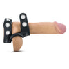 Performance - Vs8 - Silicone Double Cock & Ball Strap - Black