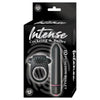 Intense Cockring And Bullet 10 Function Bullet Waterproof Black