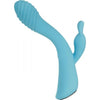 Evolved Aqua Bunny 9 Shaft Function 9 Clit Stim Functions Rechargeable Silicone Waterproof Teal