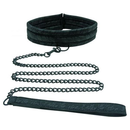 Midnight Lace Collar And Leash Black