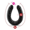 Ruse - Silicone Double Headed Dildo - 18in - Black