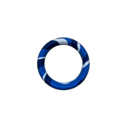 Major Dick Commando Cock Ring Blue Camo 1.5 inches