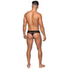 Male Power Hoser Hose Thong Black Lx