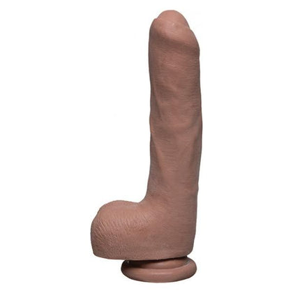 The D Uncut D 9 inches With Balls Ultraskyn Tan Dildo