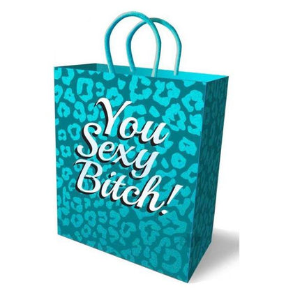 You Sexy Bitch Gift Bag Teal Blue 10 inches