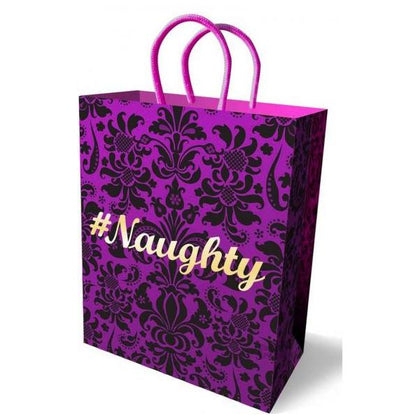 #Naughty Gift Bag Purple 10 inches