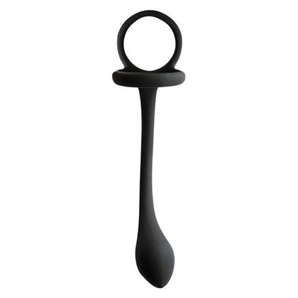 My Cockring Cockring With Weighed Buttplug Black