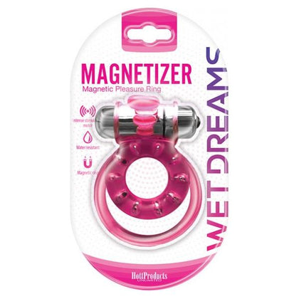 Magnetized Magnetic Cock Ring With Dual Straps And Bullet