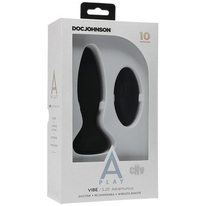 A Play Vibe Rechargeable Adventurous Anal Plug Remote Black