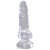 King Cock Clear 4in Cock with Balls