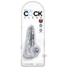 King Cock Clear 4in Cock with Balls