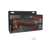 Fetish Fantasy 8in Hollow Rechargeable Strap-on With Remote, Brown