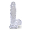 King Cock Clear 5in Cock with Balls
