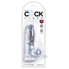 King Cock Clear 5in Cock with Balls