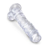 King Cock Clear 8in Cock with Balls