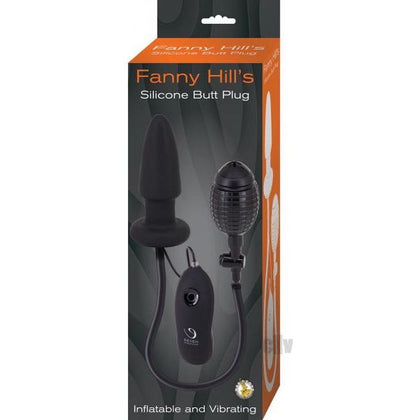 Fanny Hills Silicone Butt Plug-black