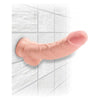 King Cock Triple Density 8 inches Cock, Balls Beige Dildo