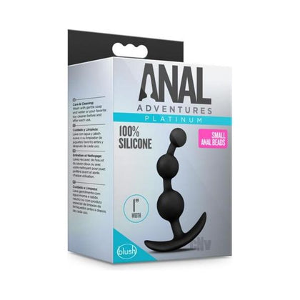 Anal Adventures Platinum Small Anal Beads Black