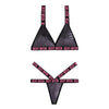 Vibes Sexy Bitch Reptile Print Set Blk M/l