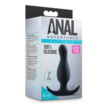 Anal Adventure Platinum Curve Plug Black