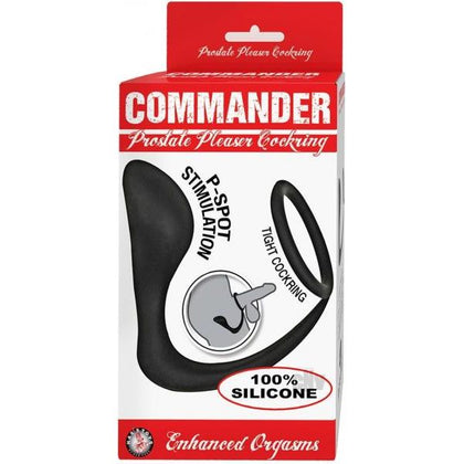 Commander Prostate Pleaser Cockring Black