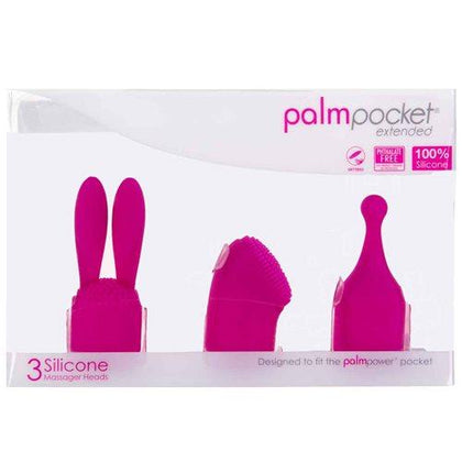 Palmpocket Extended Silicone Massage Heads 3-pack