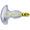 Oxballs Glowhole-1 Buttplug With Led Insert Small Clear Frost