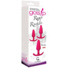 Gossip Rump Rockers 3 Piece Anal Training Set Pink