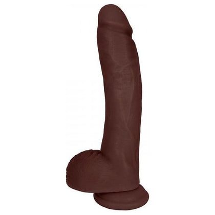 Jock Dong 10 inches with Balls Chocolate Brown