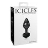 Icicles No. 44 Black Glass Butt Plug