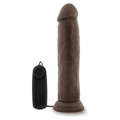 Dr. Skin - Dr. Throb - 9.5in Vibrating Realistic Cock With Suction Cup - Chocolate