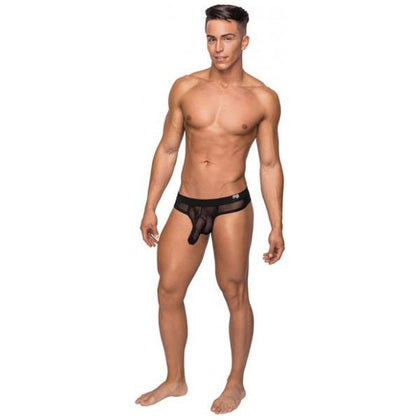 Male Power Hoser Hose Thong Black S/M