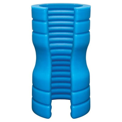 Optimale Truskyn Silicone Stroker Ribbed Blue