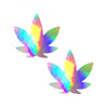 Neva Nude Pasty Weed Leaf Holographic