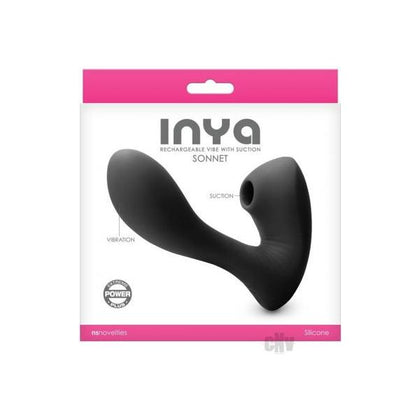 Inya Sonnet Suction Dual Stimulator Rechargeable Black