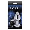 Rear Assets Rose Anal Plug - Medium - Black