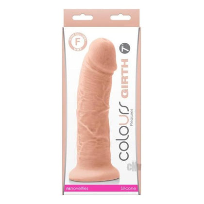 Colours Girth Silicone Dildo - White