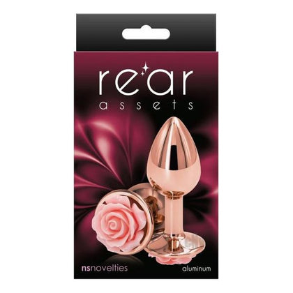 Rear Assets Rose Anal Plug - Small - Pink