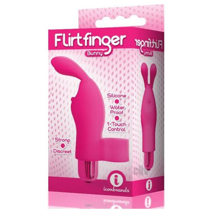 The 9's Flirt Finger Bunny Finger Vibrator Pink