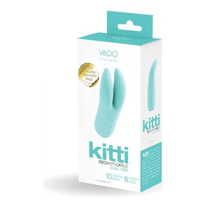 Vedo Kitti Rechargeable Dual Vibe Tease Me Turquoise