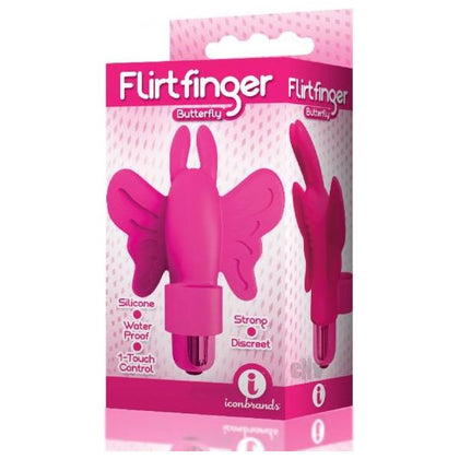 The 9's Flirt Finger Butterfly Finger Vibrator Pink