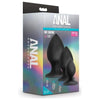 Anal Adventures Platinum - Silicone Anal Stout Plug Kit - Black