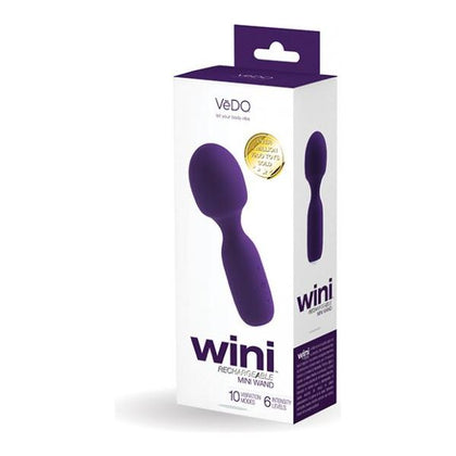 Vedo Wini Rechargeable Mini Wand Deep Purple