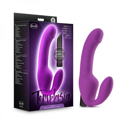 Temptasia - Cyrus - Strapless Silicone Dildo - Purple